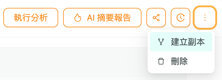 2. How to Re-run, Share, and Copy a DDKT Analysis 3 DDKT Make a Copy button on analysis report page, which duplicates the analysis settings to the Explore input page for editing
