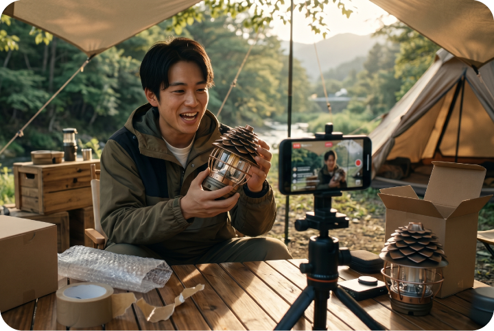 Live Commerce Booster Expand Your Live Stream Traffic 6 創作者直播品牌曝光示意圖